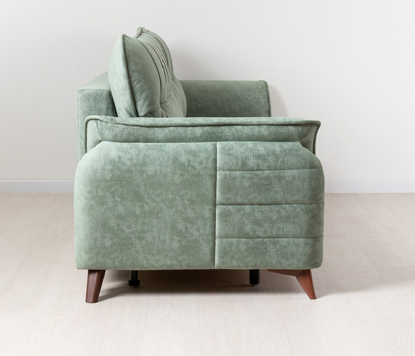 Диваны с ящиком для белья, Диван Дорис, Велюр Эверест