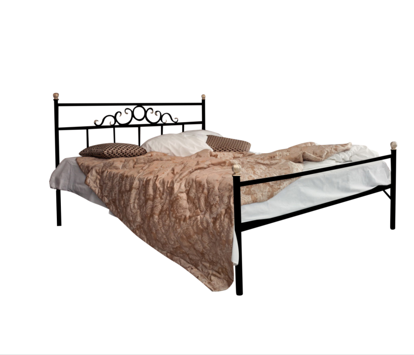 Кованые кровати, Кованая кровать Сандра1.8 с одной спинкой