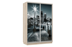 Шкафы-купе, Шкаф-купе Премьер Лайт 04 Мини Ф-1356 двухдверный