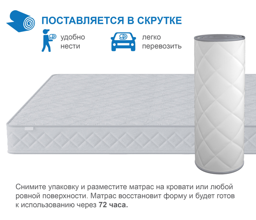 В скрутке, Матрас Премиум-Ориент в скрутке 1600х1900