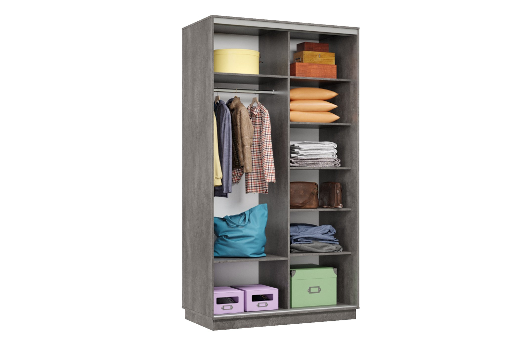 Шкафы-купе, Шкаф-купе Премьер Лайт 02 (08;11) двухдверный