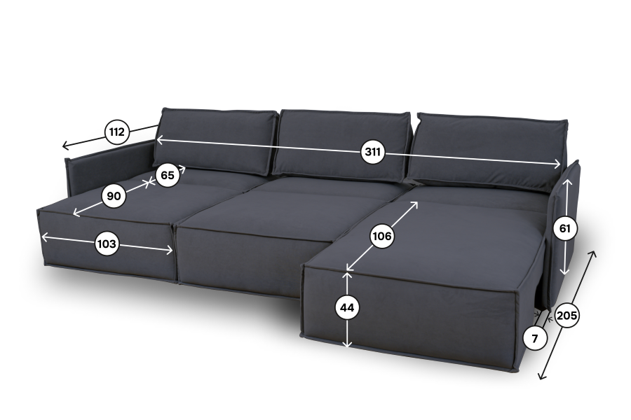 Диваны угловые в гостиную, Диван 9996