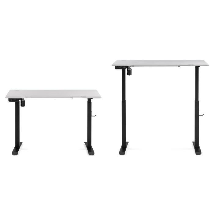 Прямые компьютерные столы, Компьютерный стол Маркос с механизмом подъема 120х75х75, черный