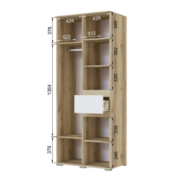 Шкаф двухстворчатый Плейона