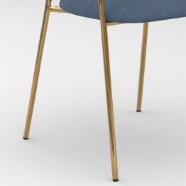 Стул Whispered Fusion вельвет, золотой