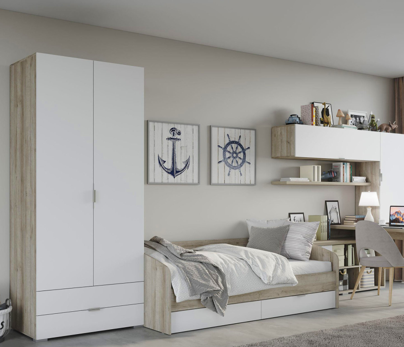 Анима, дуб серый, белый