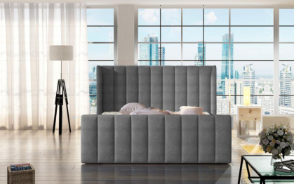 Кровать Аврора в базовых тканях, с основанием и без подъемного механизма, 160х200