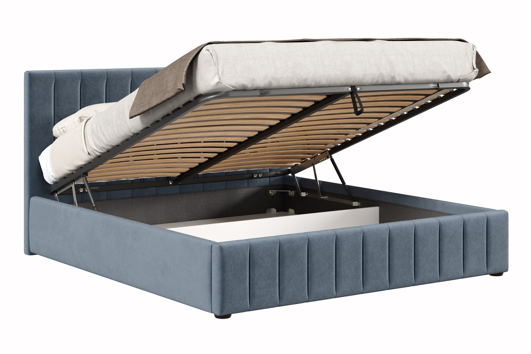 Мягкая кровать, Кровать Верона 1800 с подъёмным механизмом, велюр