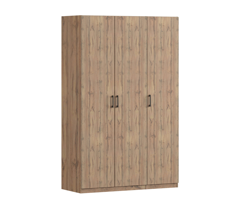 Для одежды, Шкаф трехдверный Макс 1500 мм, вариант №2 (ЛДСП, корпус дуб вотан)