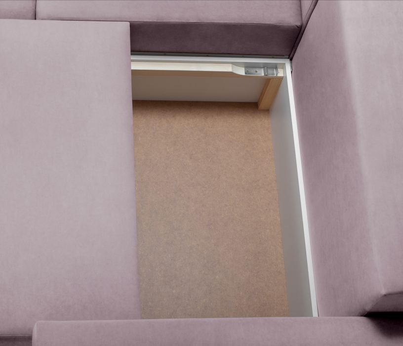 Диваны угловые в гостиную, Диван модульный со спальным местом Мэдисон П-образный