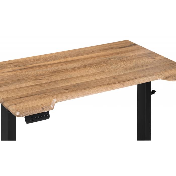 Прямые компьютерные столы, Компьютерный стол Маркос с механизмом подъема 120х75х75, черный