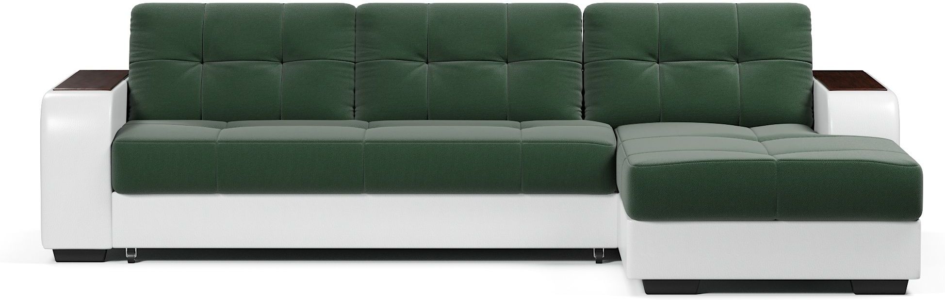 Диваны угловые, Диван-кровать угловой дельфин Брюссель,велюр+экокожа