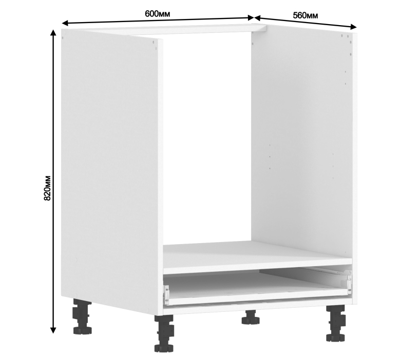 Корпус, Регина корпус для стола под духовой шкаф 1 ящ 60х82 см