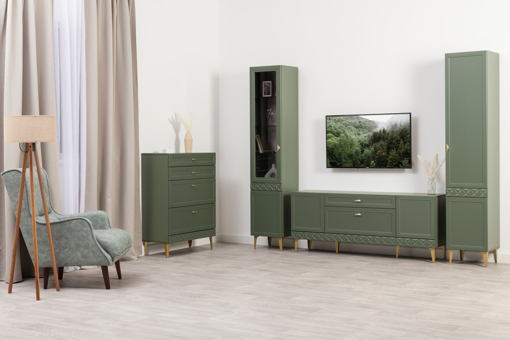 Стеклянные, Шкаф витрина Марион 16.397.01