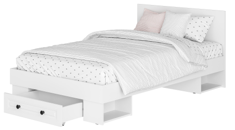 Кровать с проложками ДСП и ящиками Софт КР-06 (1,2)