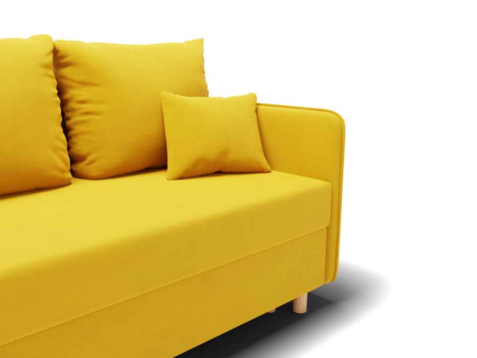 Диваны кровати со спальным местом, Прямой диван Санти,еврокнижка,велюр