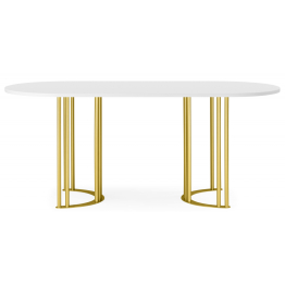 Стол Хьюго О 200 х 90 (золотые ноги)