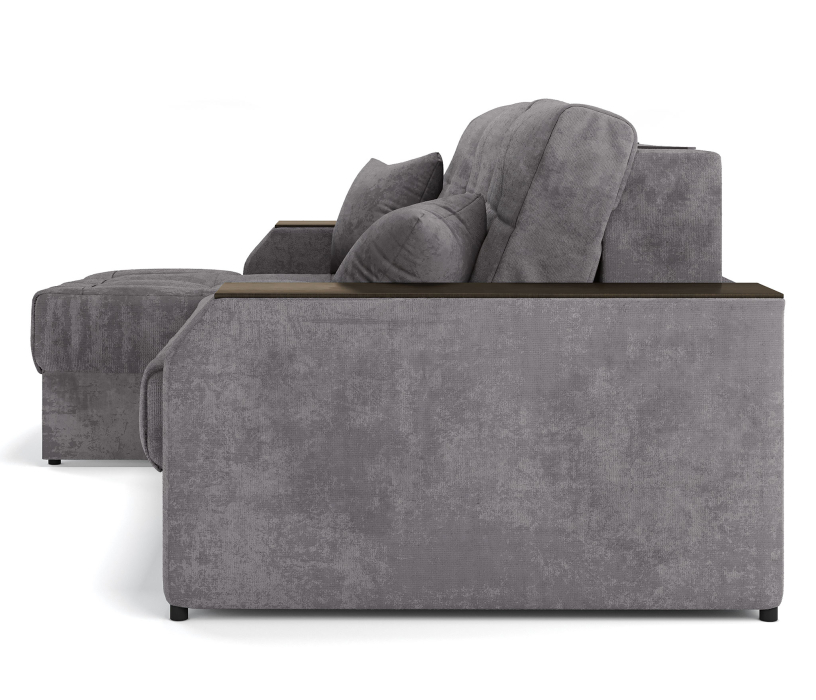 Диваны угловые в гостиную, Угловой диван-кровать Лас-Вегас левый, шенилл