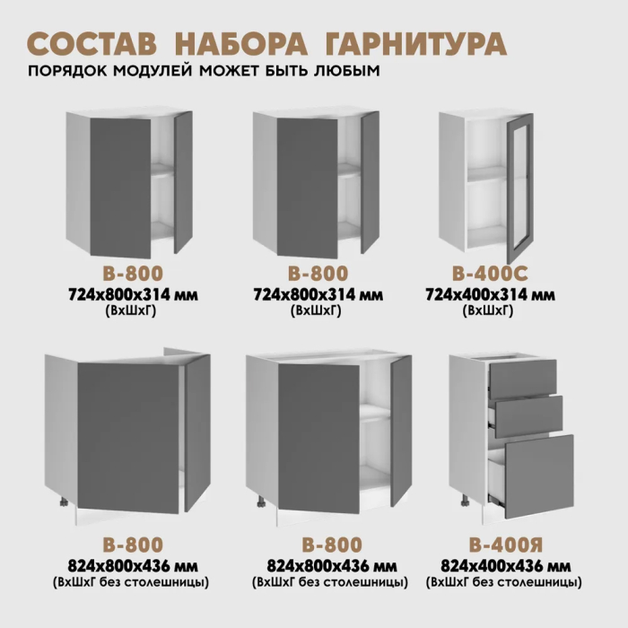 Кухонные гарнитуры, Кухня Инесса New комплект 2,0м