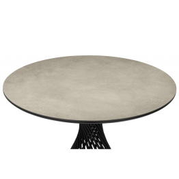 Керамический стол Вивиен 110 (чёрная нога)