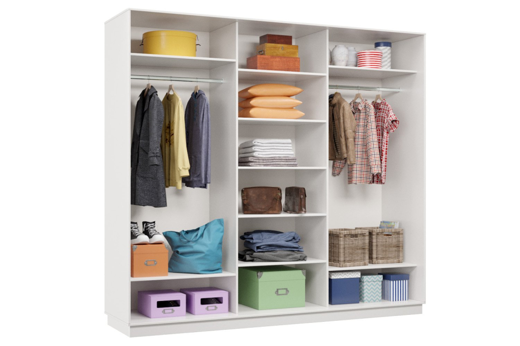 Шкафы-купе, Шкаф-купе Премьер 54 Белый