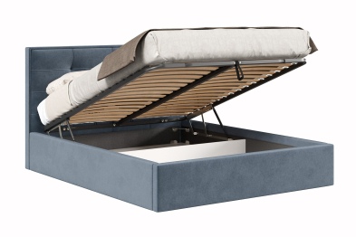 Кровать Римини 1600 с подъёмным механизмом, велюр