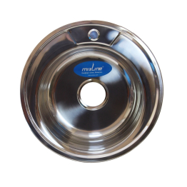 Мойка круг d 49 (0,8) с сифоном