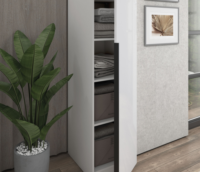 Шкафы одностворчатые, Шкаф 1-дверный с полками, 45 см Люкс