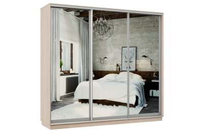 Шкаф-купе Премьер Лайт 55 (01;01;01) трехдверный