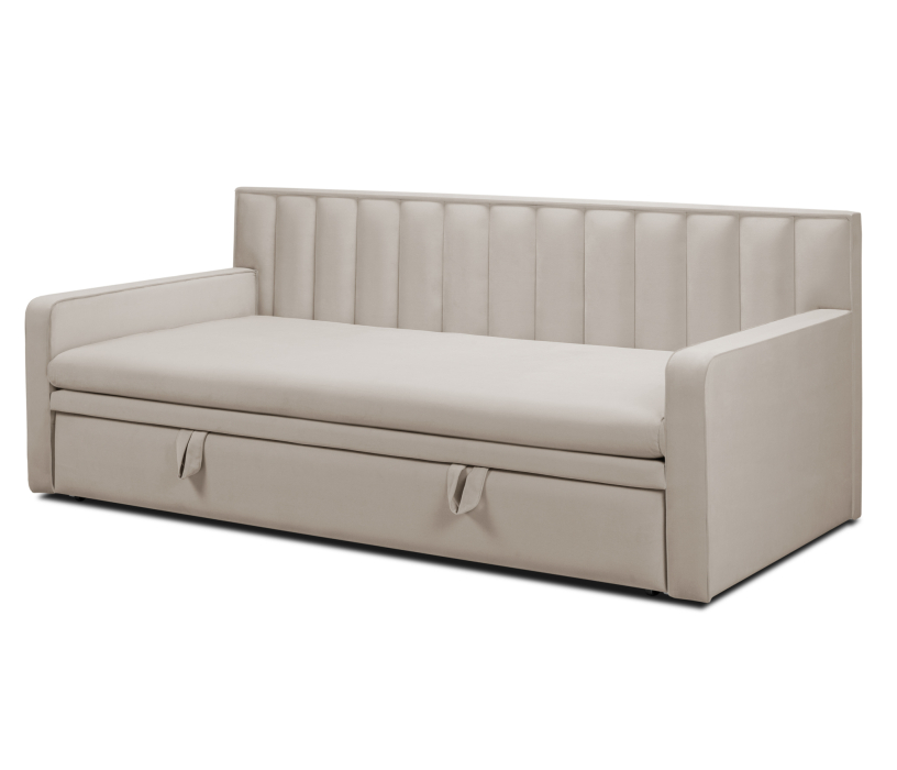 Мягкая кровать, Кровать тахта Манхэттен НПБ 1600, микровелюр