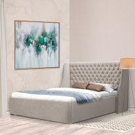 Мягкая кровать, Мягкая кровать Пандора 1600,микровелюр