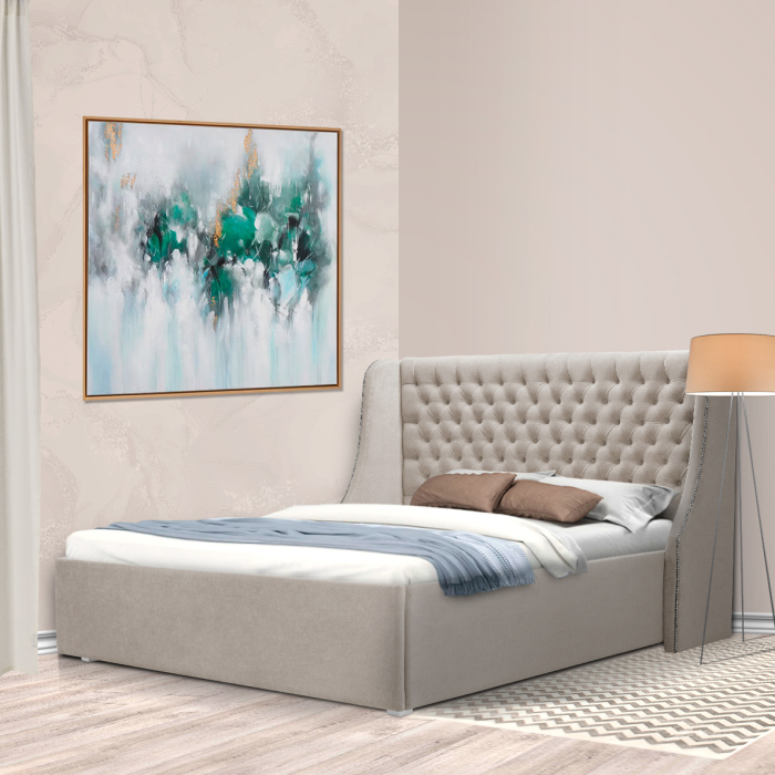 Мягкая кровать, Мягкая кровать Пандора 1600,микровелюр