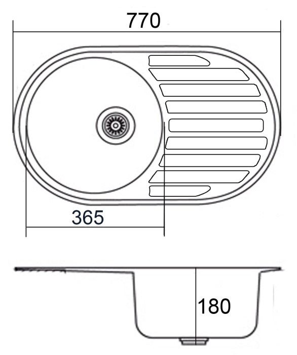 Кухонные мойки, Мойка ЕМАР ЕМЛ-7750