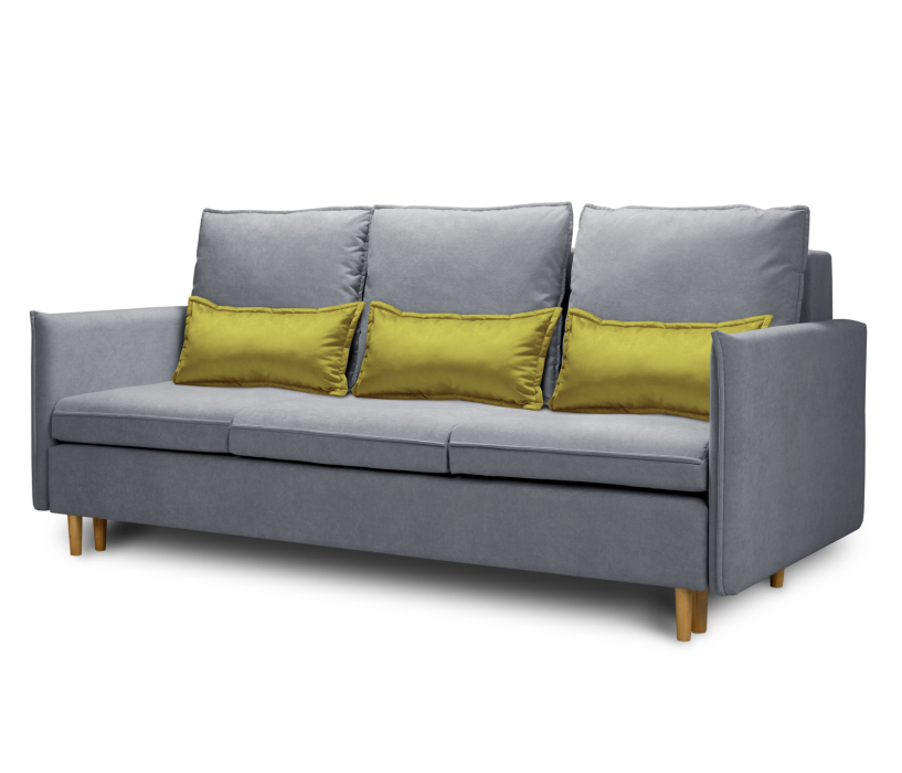 Диваны кровати со спальным местом, Диван кровать прямой Оливер,микровелюр