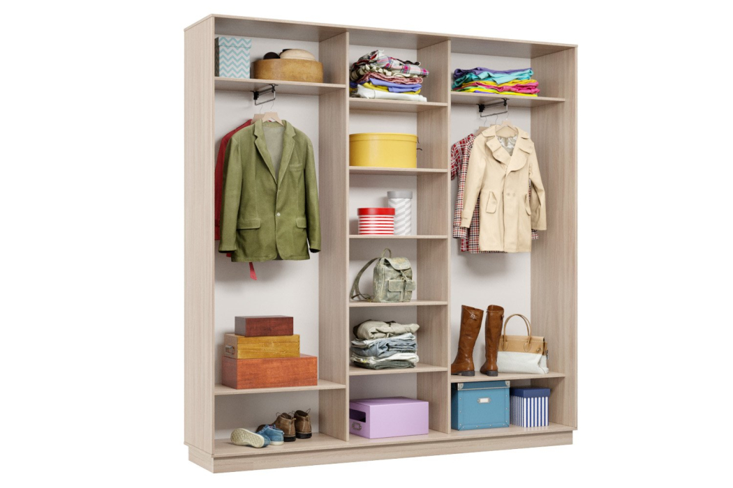 Шкафы-купе, Шкаф-купе Премьер 43 ясень шимо светлый