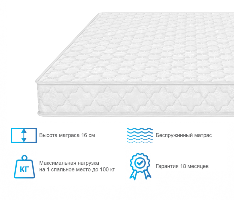 Другие размеры, Матрас ARMOS Brilliant Mousse (Jacgard) 90х190 см