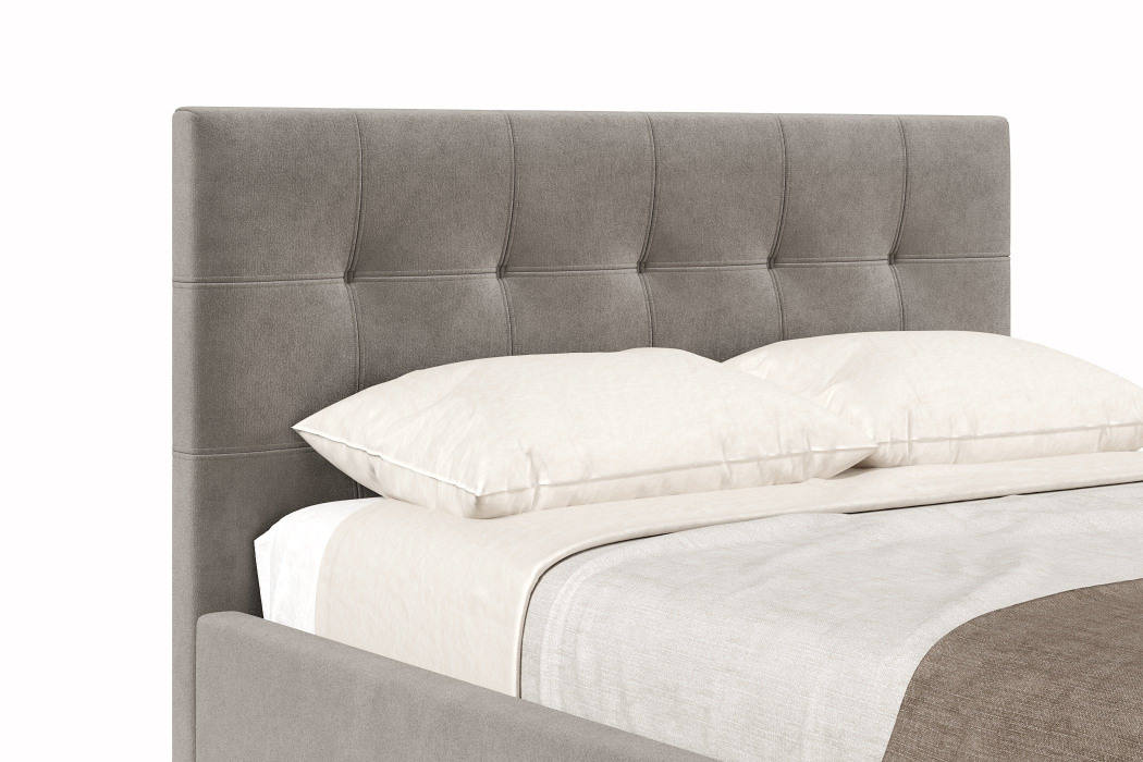 Мягкая кровать, Кровать Турин 1400, велюр