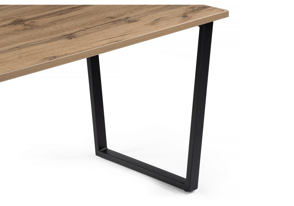 Обеденные столы, Стол деревянный Лота Лофт 120 25 мм (черный матовый)