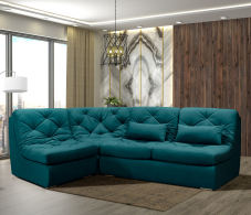 Диваны угловые в гостиную, Модульный угловой диван Борнео со спальным местом, велюр