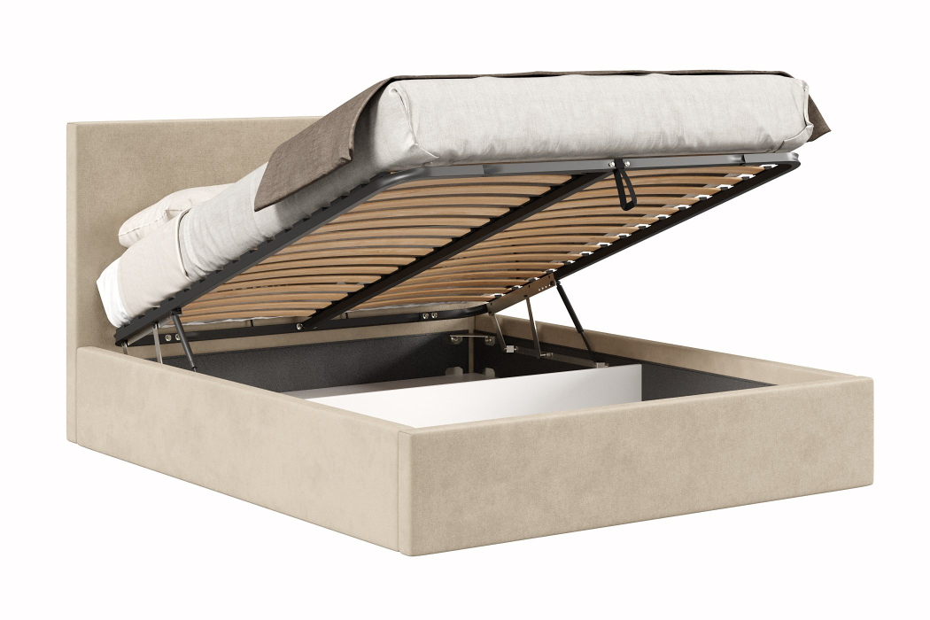 Мягкая кровать, Кровать Парма 1600 с подъёмным механизмом