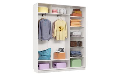 Шкаф-купе Премьер 23 (01РЧ;01РЧ;01РЧ) фасады ромб чёрный/трёхдверный/Профиль чёрный муар