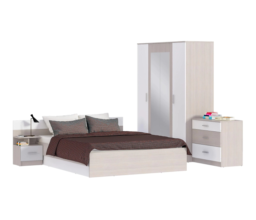 Прикроватные тумбы, Уют СБ-2748/1 Тумба Авиньон,Белый/Белый