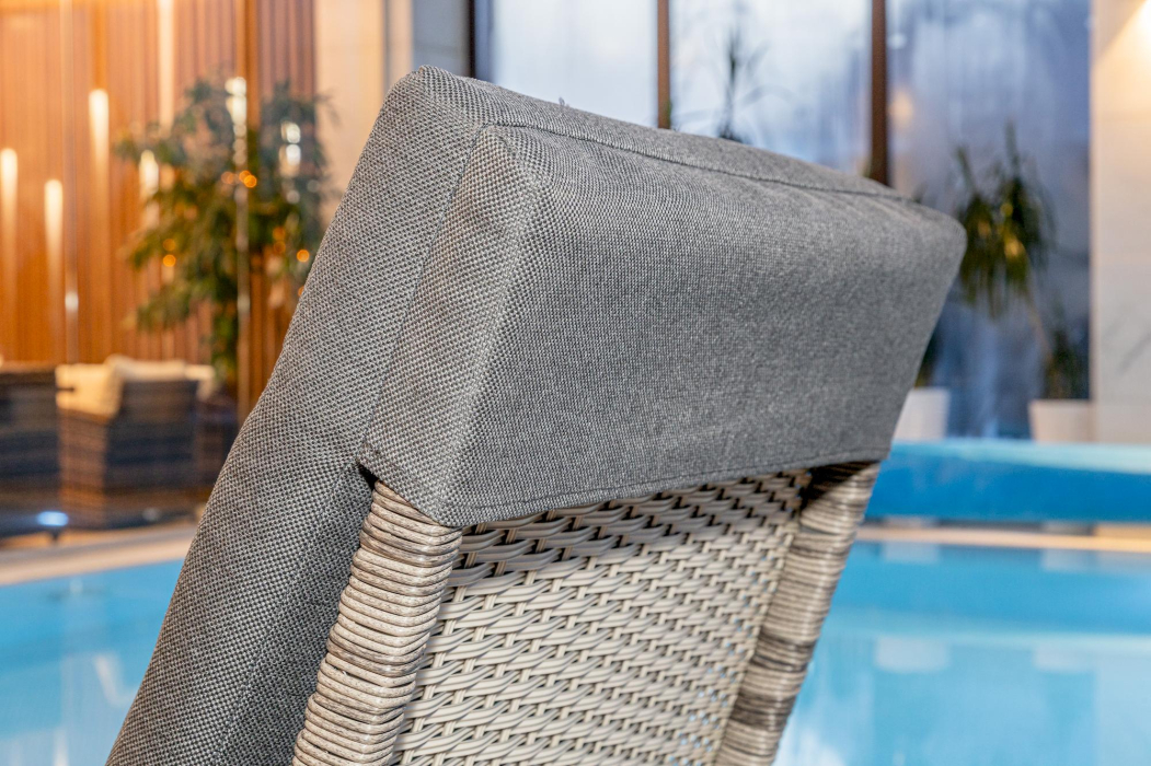 Шезлонги, Шезлонг AGATA серый с матрасом