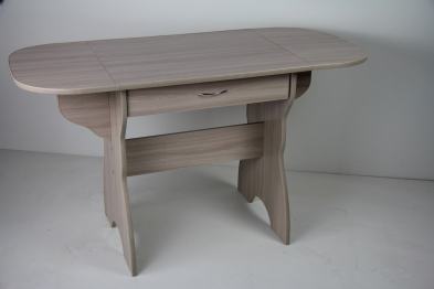 Стол уши-ящик ЛДСП ясень шимо светлый