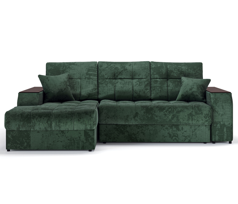 Диваны угловые в гостиную, Угловой диван-кровать Лас-Вегас левый, шенилл