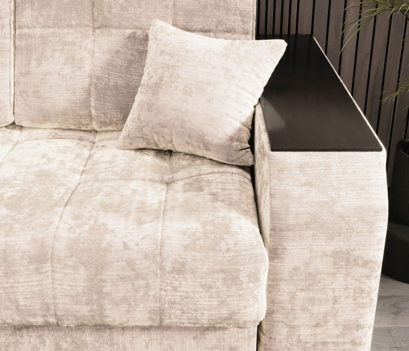 Диваны угловые в гостиную, Угловой диван-кровать Лас-Вегас левый, шенилл