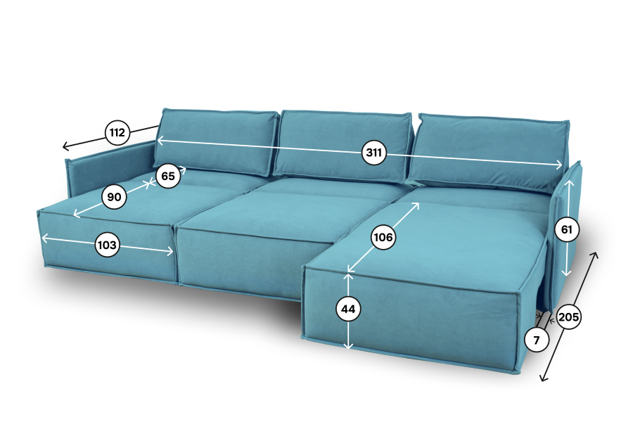 Диваны угловые в гостиную, Диван 9996