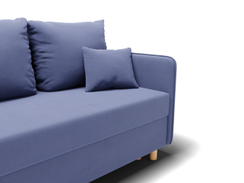 Прямой диван Санти,еврокнижка,велюр