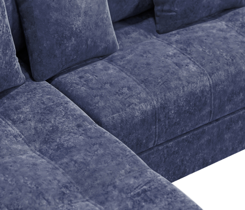 Диваны угловые в гостиную, Диван-кровать угловой еврокнижка Модерн Nordkisa,велюр