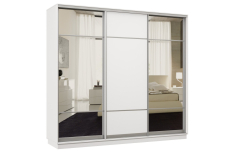 Шкафы-купе 3-х дверные, Шкаф-купе Премьер Лайт 55 (11;08;11) трехдверный